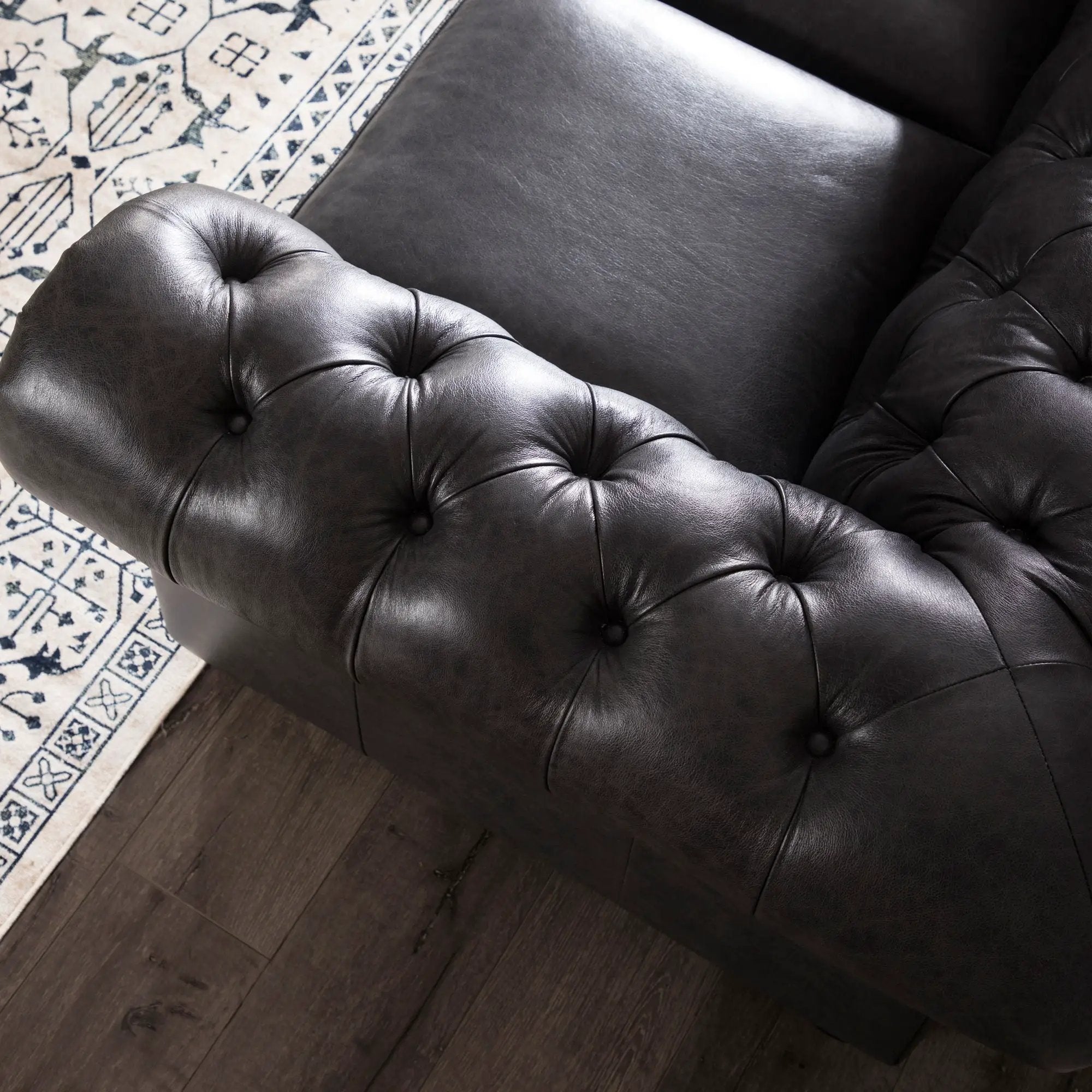 Traditional Tufted Chesterfield Nailhead Sofa by HouseOfZazla