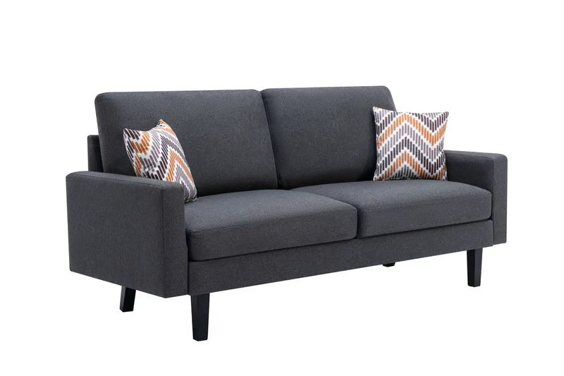 Bahamas - Minimalistic Sofa With 2 Throw Pillows by HouseOfZazla