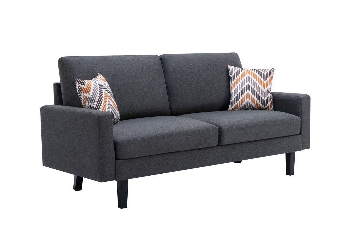 Bahamas - Minimalistic Sofa With 2 Throw Pillows by Unique Piece Furniture