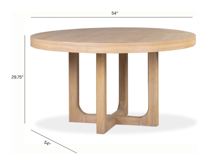 Somerset - Round Dining Table - Butternut and Omari Natural, photo 2 of 7