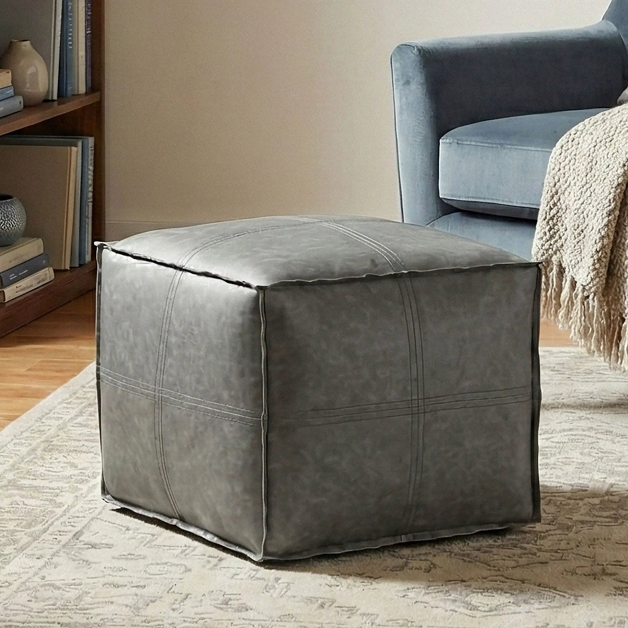 Brody - Versatile Square Pouf by Unique Piece Furniture
