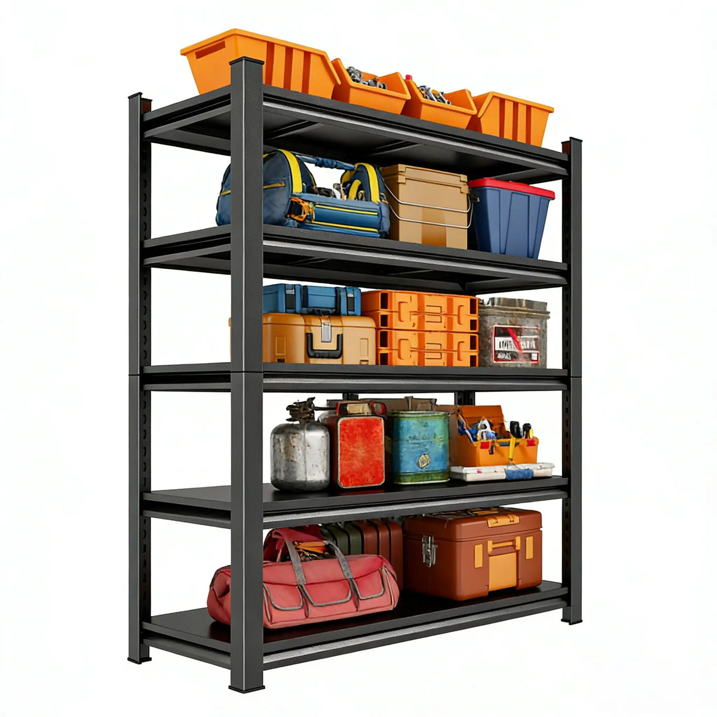 5 Tier Heavy Duty Shelving Unit Adjustable Shelving Units by HouseOfZazla