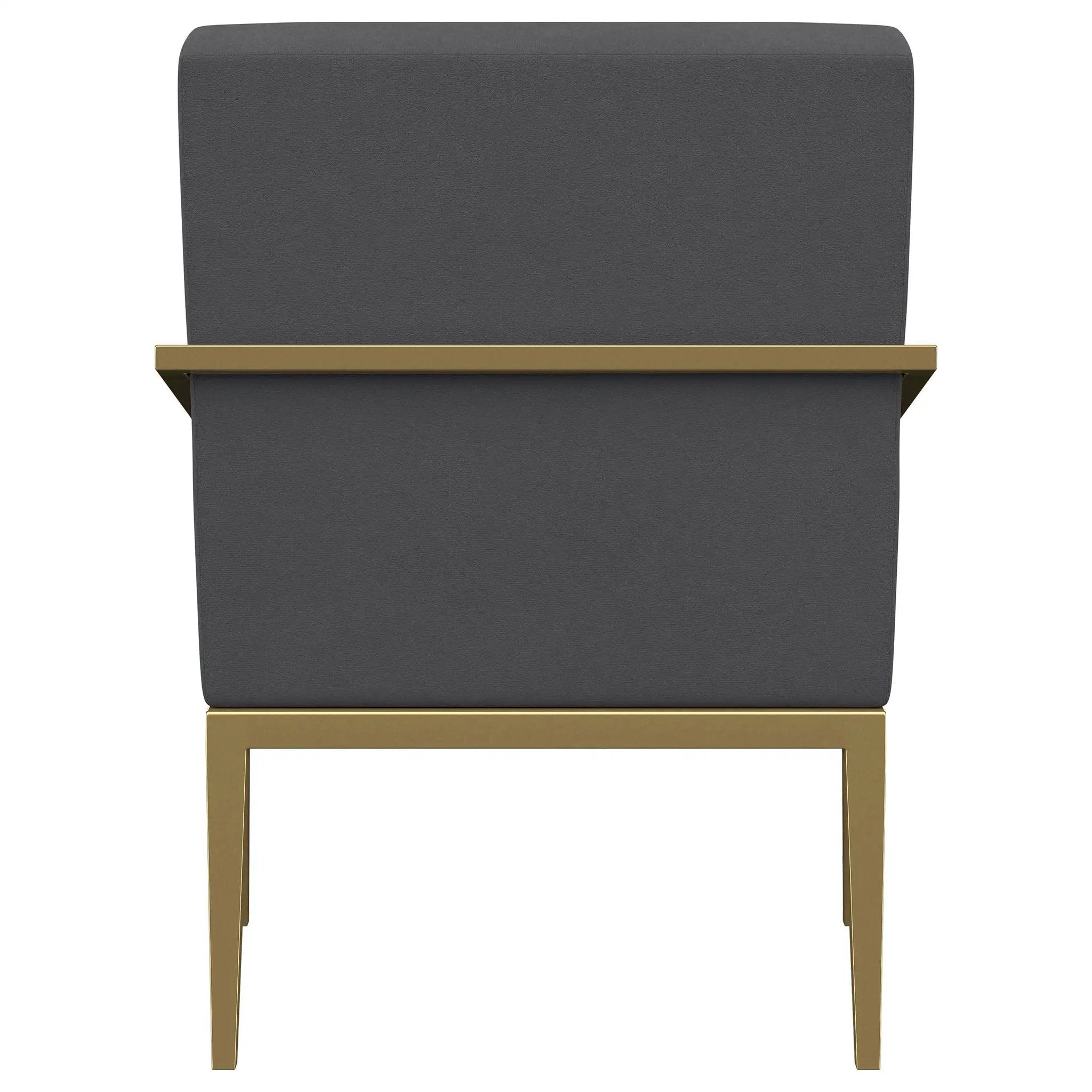 Kirra Upholstered Metal Arm Accent Chair Dark Grey by Unique Piece Furniture