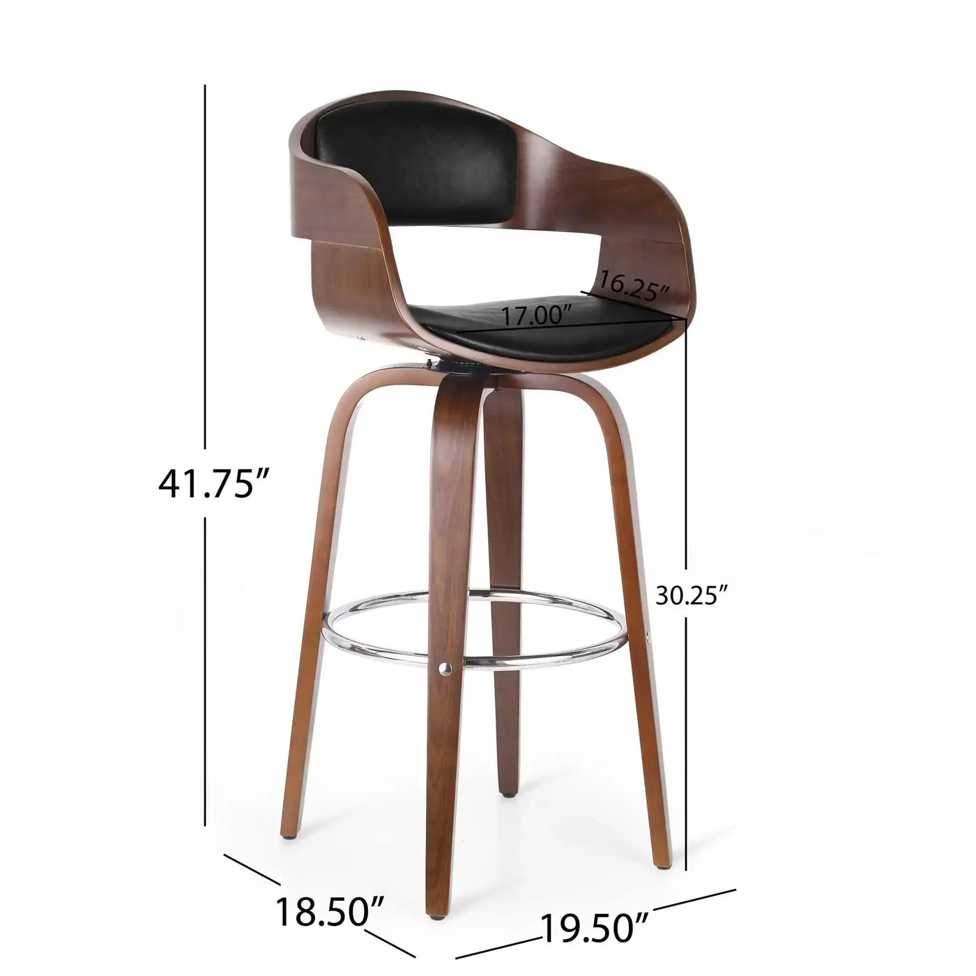 Modern Bar Stool with Swivel Function by HouseOfZazla