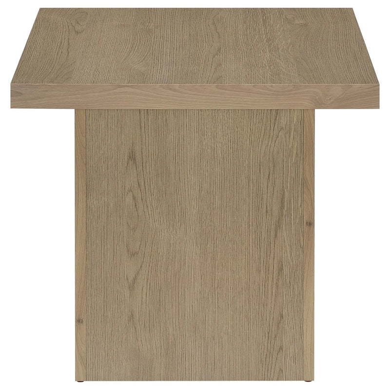Devar Square Engineered Wood Side End Table Latte by Unique Piece Furniture