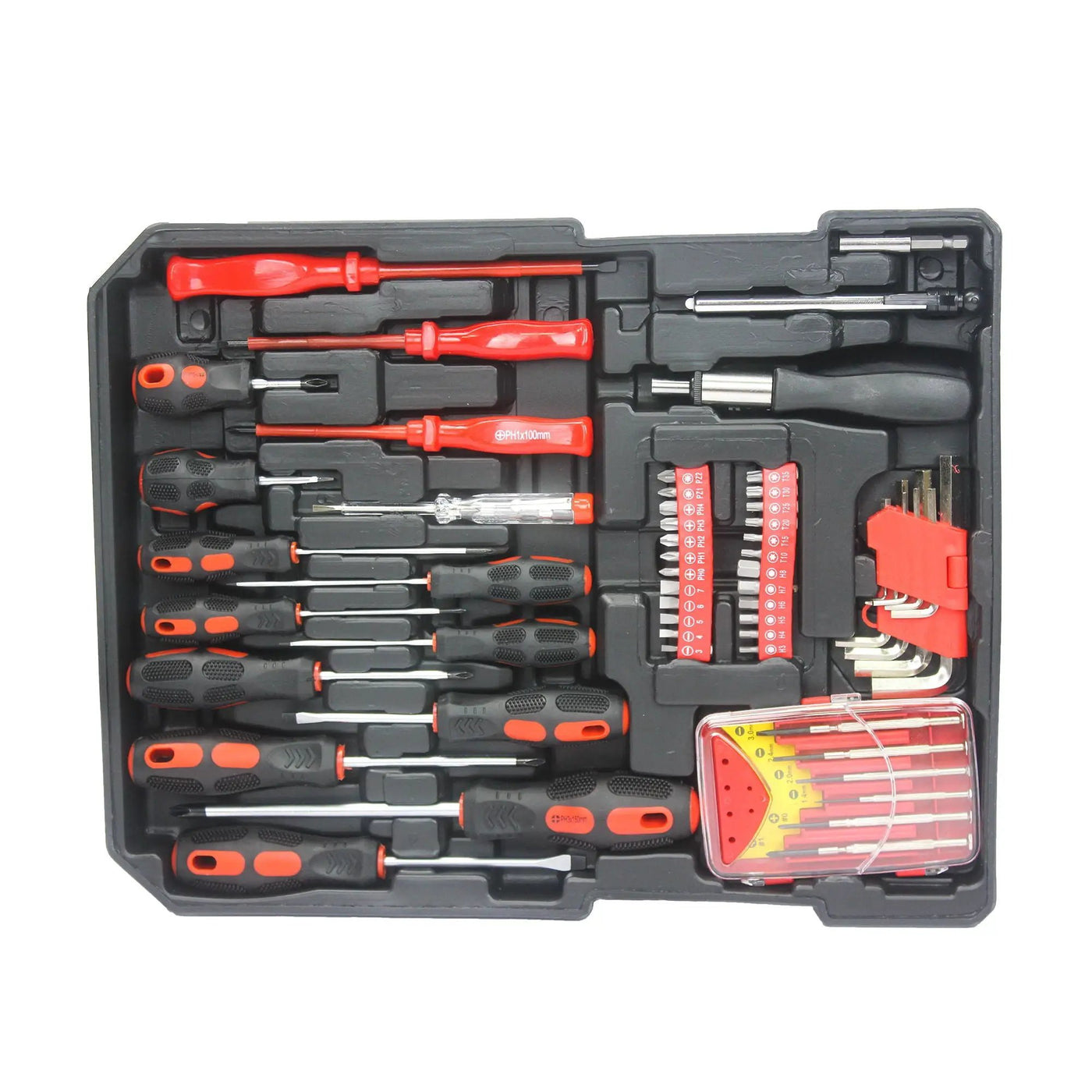 899 Piece Home Repair Tool Set With Rolling Plastic Toolbox, 4 Drawers, General Household Maintenance Kit by HouseOfZazla