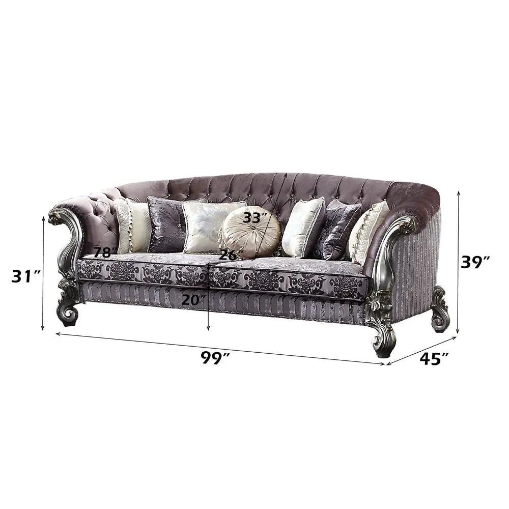 Versailles - Sofa (w/7 Pillows) by Unique Piece Furniture