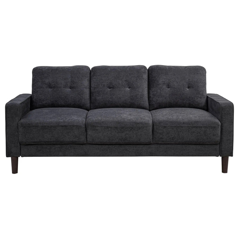 Bowen II 2-piece Upholstered Track Arm Sofa Set Steel Grey by Unique Piece Furniture