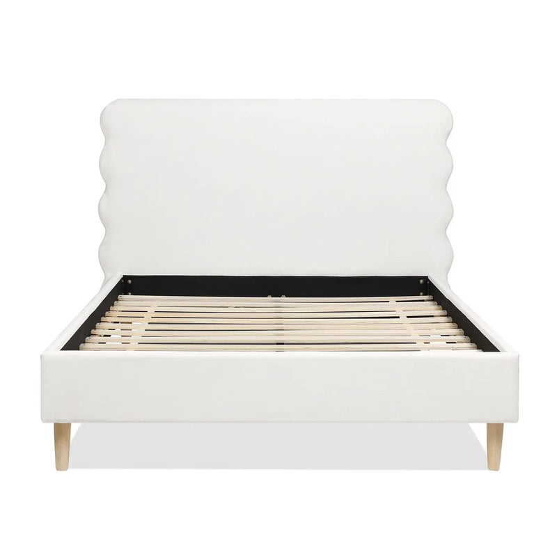 Stockholm - Modern Wavy Headboard Platform Bed by Unique Piece Furniture