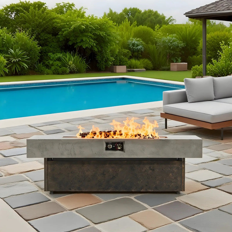 Tabletop Propane Fire Pits - 56 x 23 in by HouseOfZazla