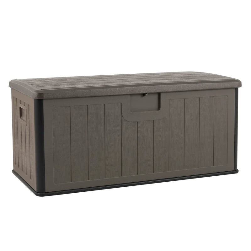 100 Gallon Large Deck Box with Lockable Lid for Patio by DirectDeals