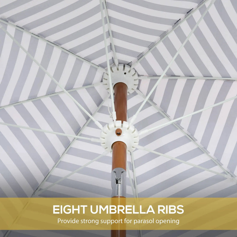 Outsunny 7 x 7 ft Outdoor Patio Umbrella with Tilt and Vent by HouseOfZazla