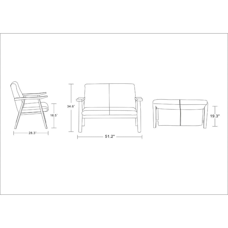 Archduke - Loveseat - Black by HouseOfZazla