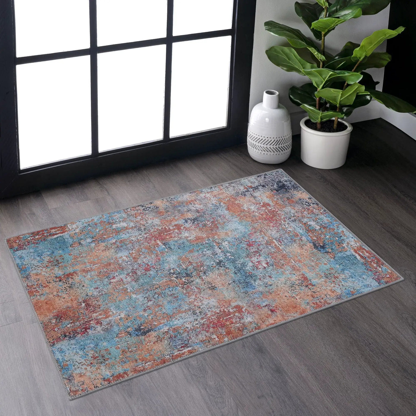 Maval - Machine Washable Area Rug by HouseOfZazla