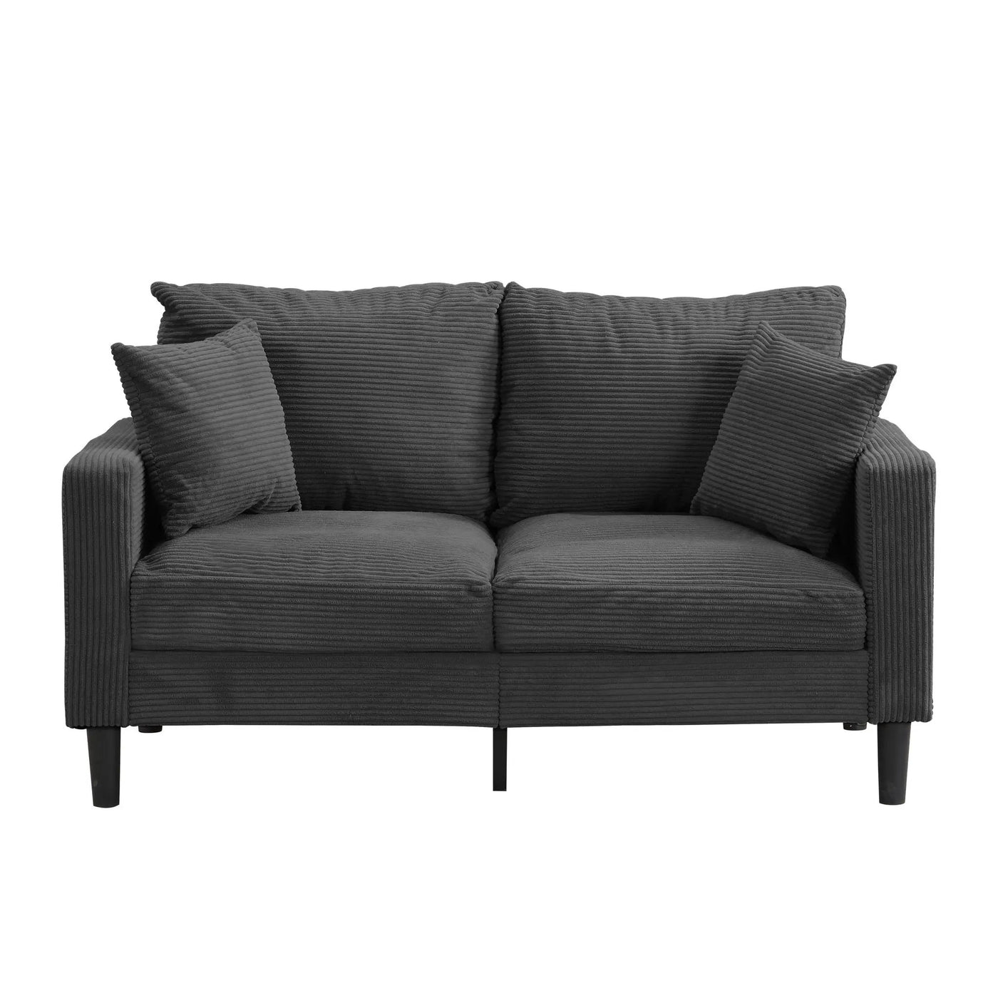 Modern Upholstered Loveseat Sofa, High Resilience by HouseOfZazla