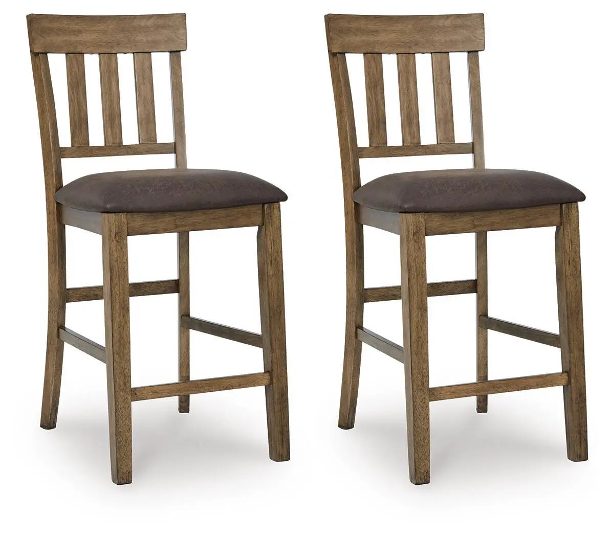 Urbinforte - Upholstered Barstool (Set of 2) - Light Brown by Unique Piece Furniture