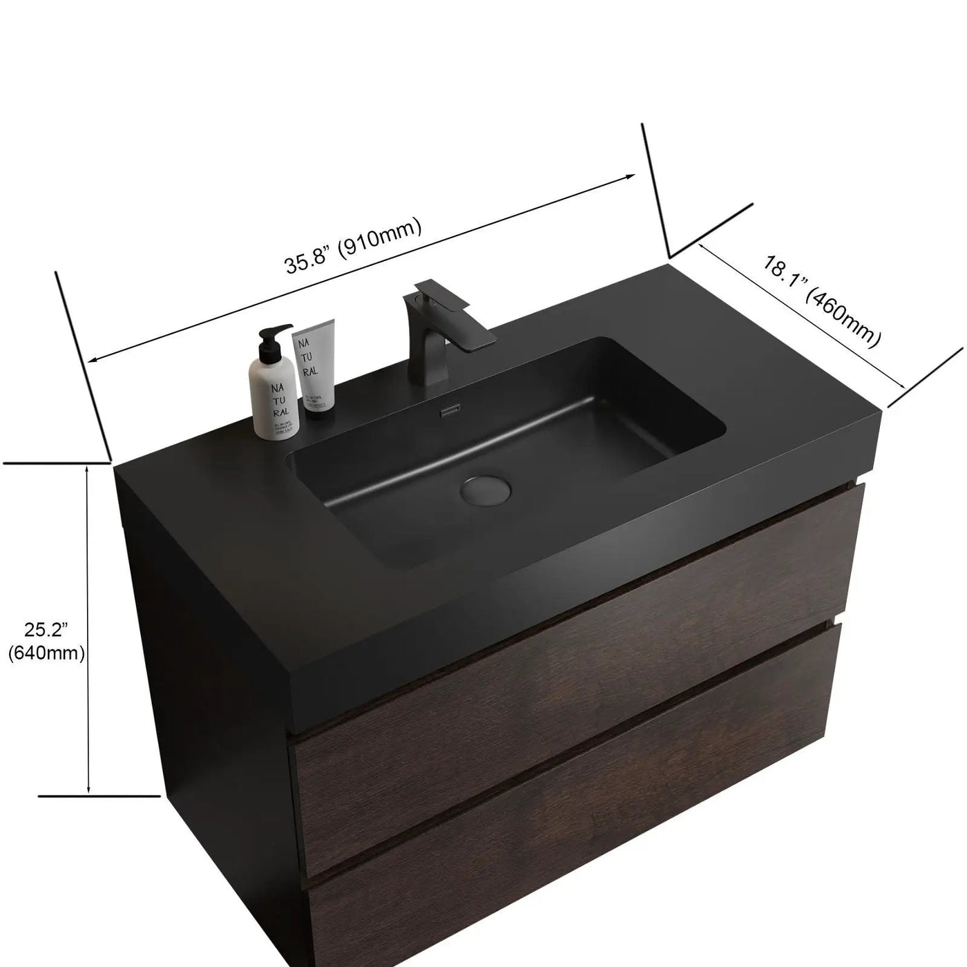 Alice Bathroom Vanity Wall Mounted With Sink by HouseOfZazla