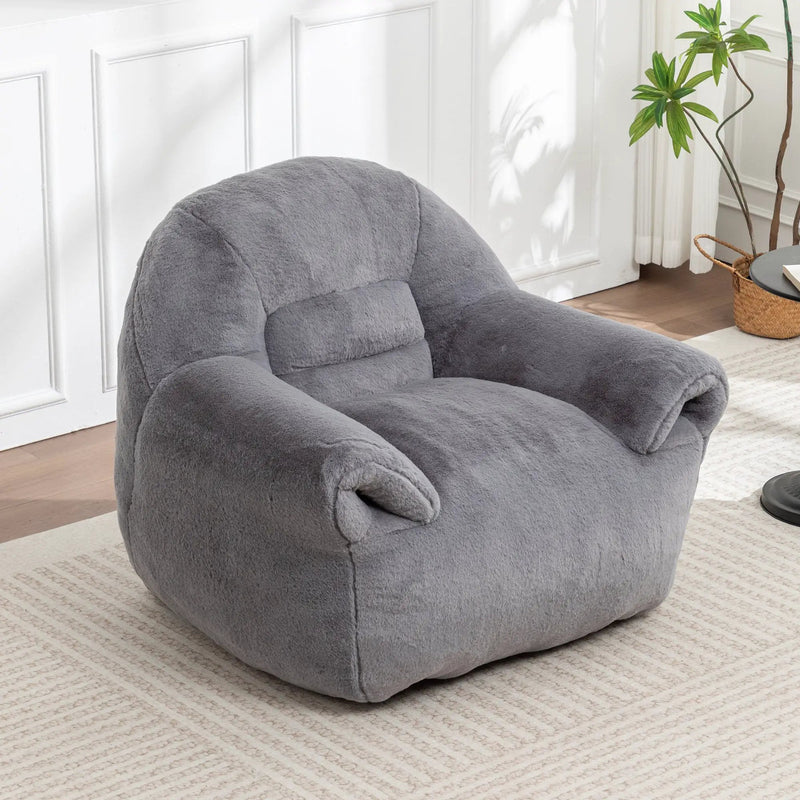 Comfy Bean Bag Chair with Back Support by HouseOfZazla