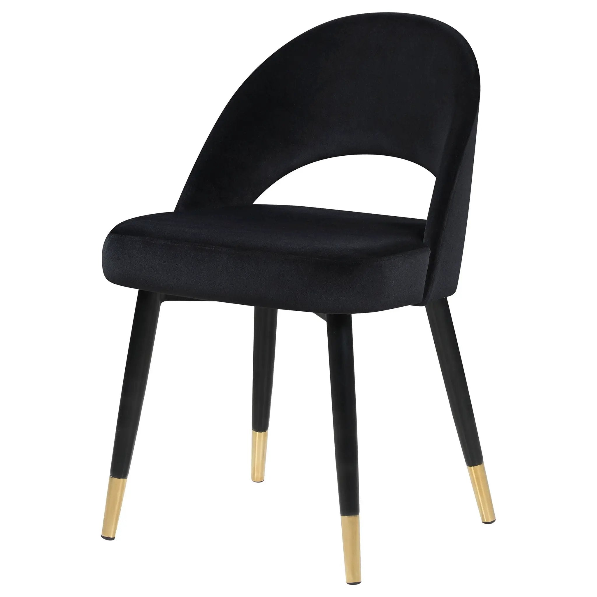 Lindsey Upholstered Dining Side Chair Black (Set of 2) by Unique Piece Furniture
