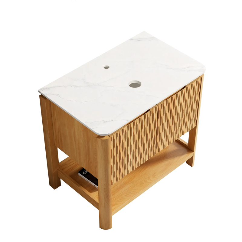 Sharma 30'' Freestanding Cabinet with 2 Doors & Open Shelf by HouseOfZazla