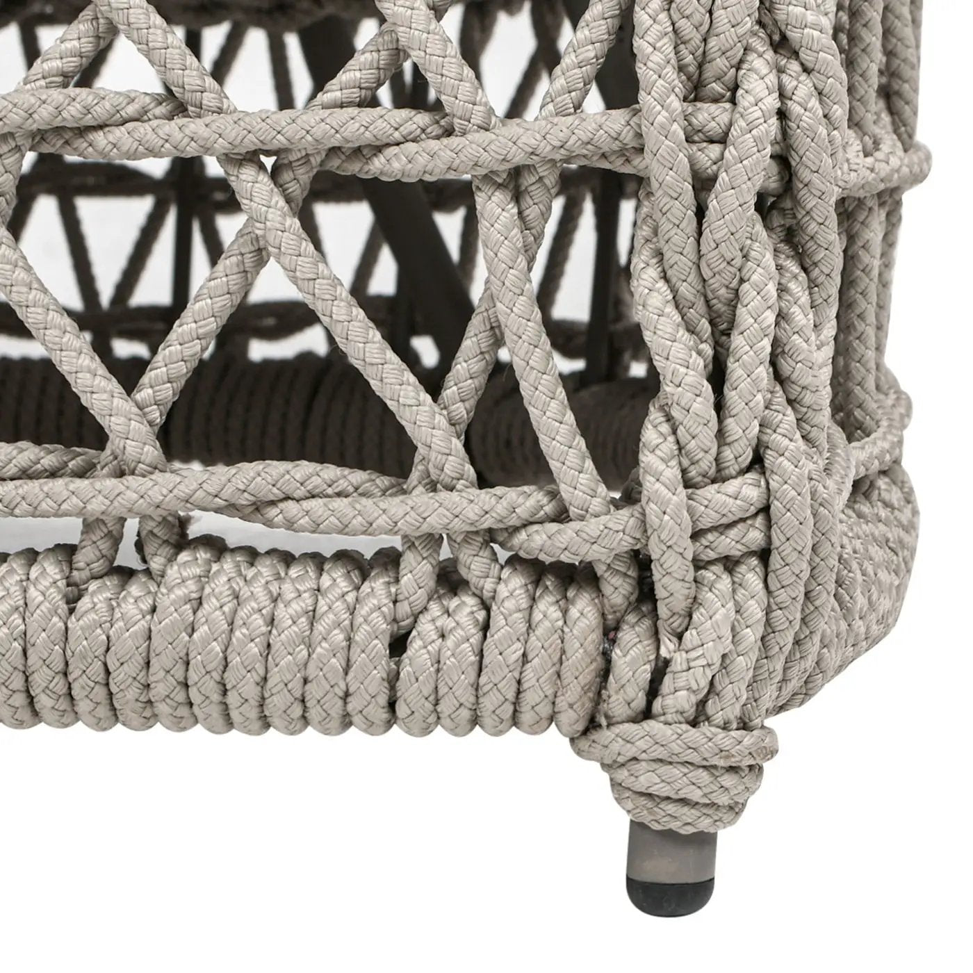Everly - Frame Barrel Deep Seating Patio Loveseat Sofa Axroma Olefin - Oat Beige by HouseOfZazla