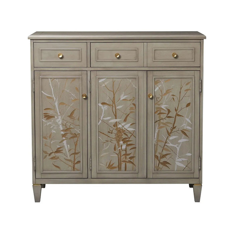 Dauphin - Handpainted Entryway Storage Cabinet - Gray Cashmere by HouseOfZazla