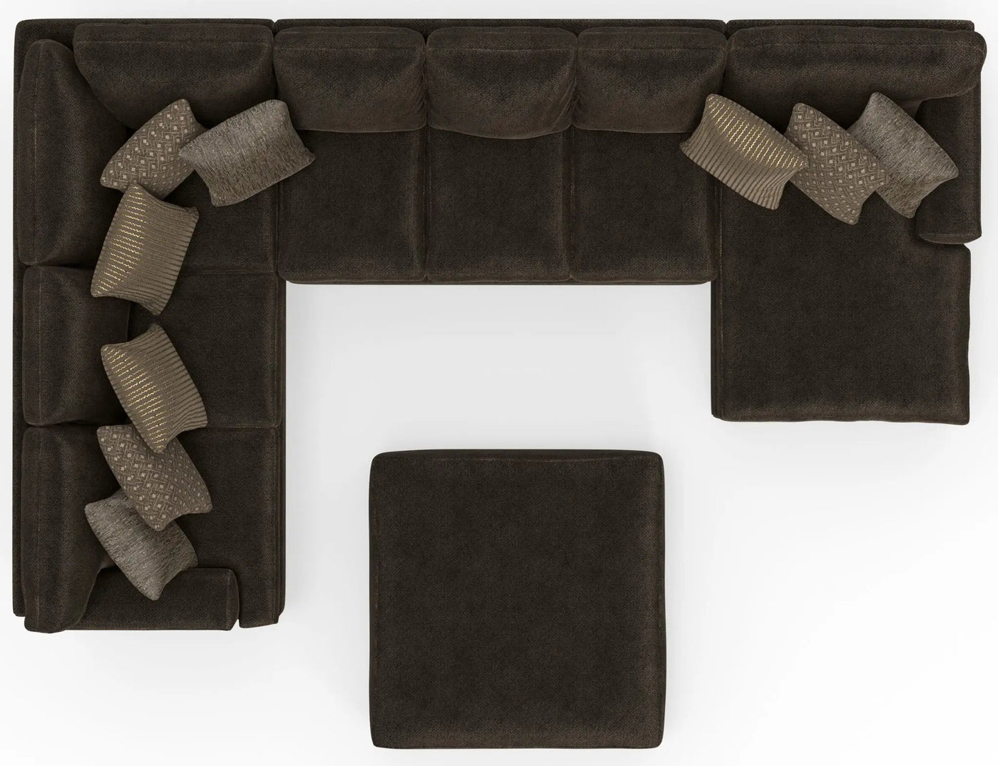 Mammoth - Sectional With Cocktail Ottoman by Unique Piece Furniture
