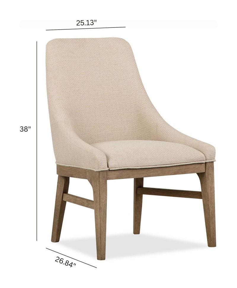 Tristan - Upholstered Arm Chair (Set of 2) - Swiss Coffee, photo 2 of 7
