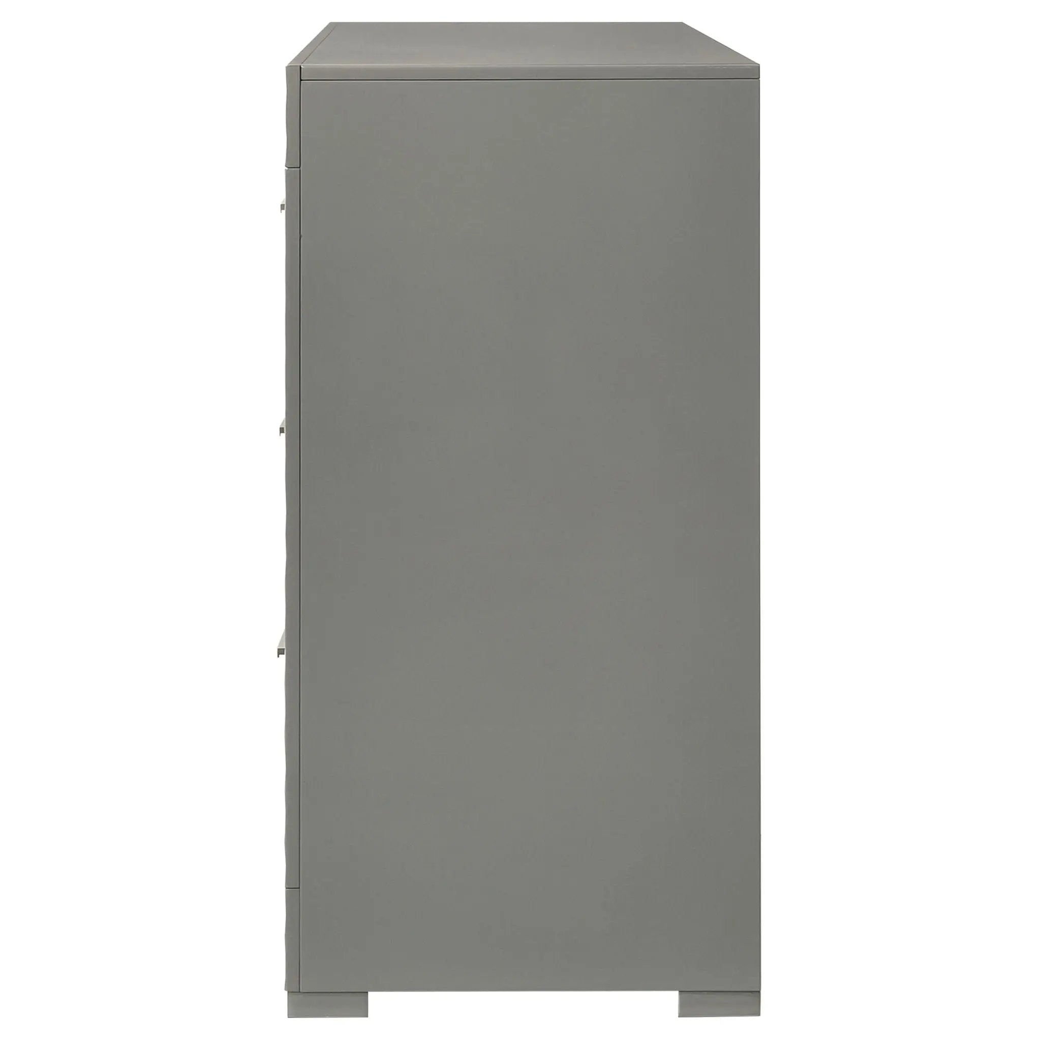 Ives 6-drawer Dresser Cabinet Grey High Gloss by Unique Piece Furniture