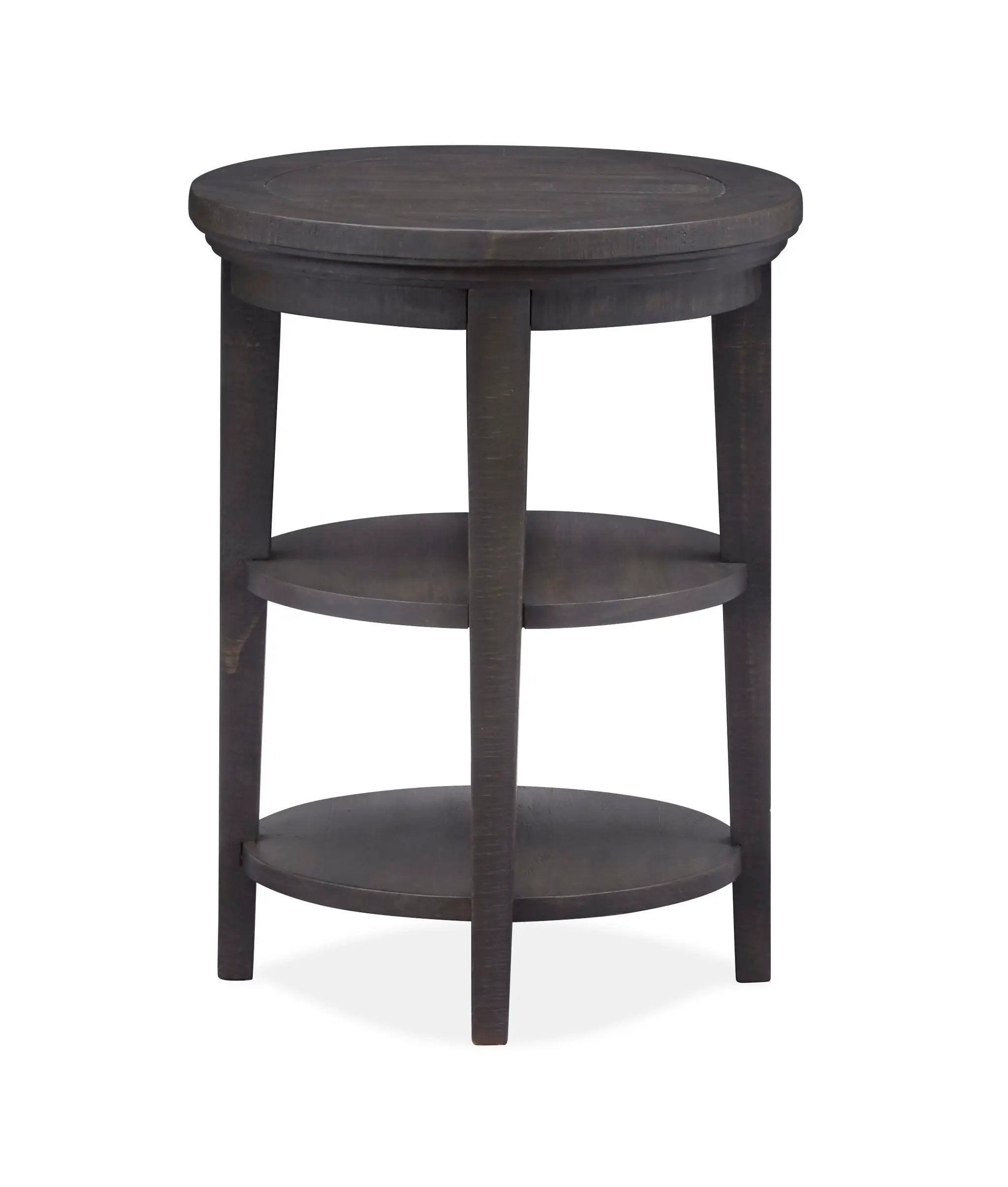 Westley Falls - Round Accent End Table - Graphite by Unique Piece Furniture