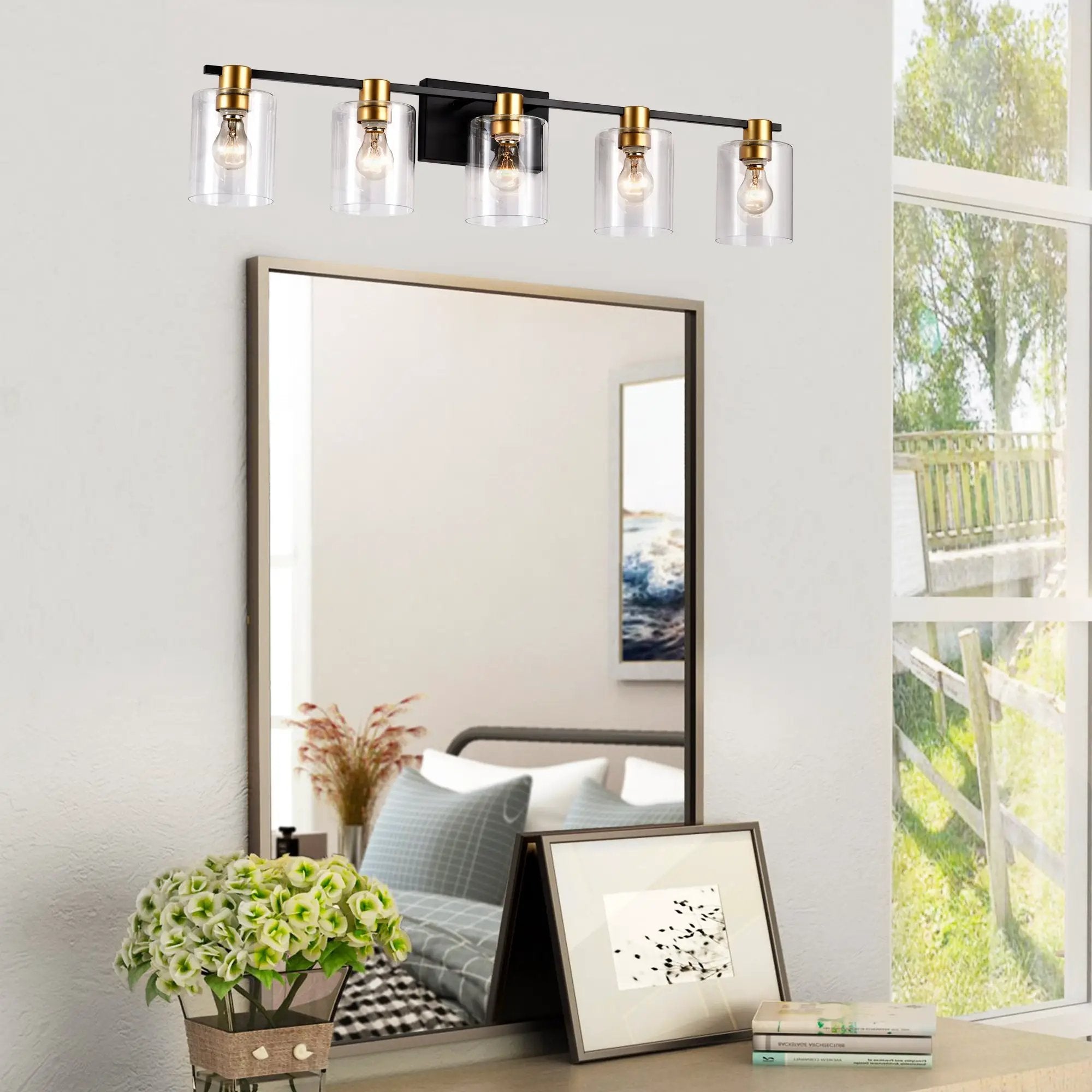 5-Light Matte Bathroom Lighting by HouseOfZazla