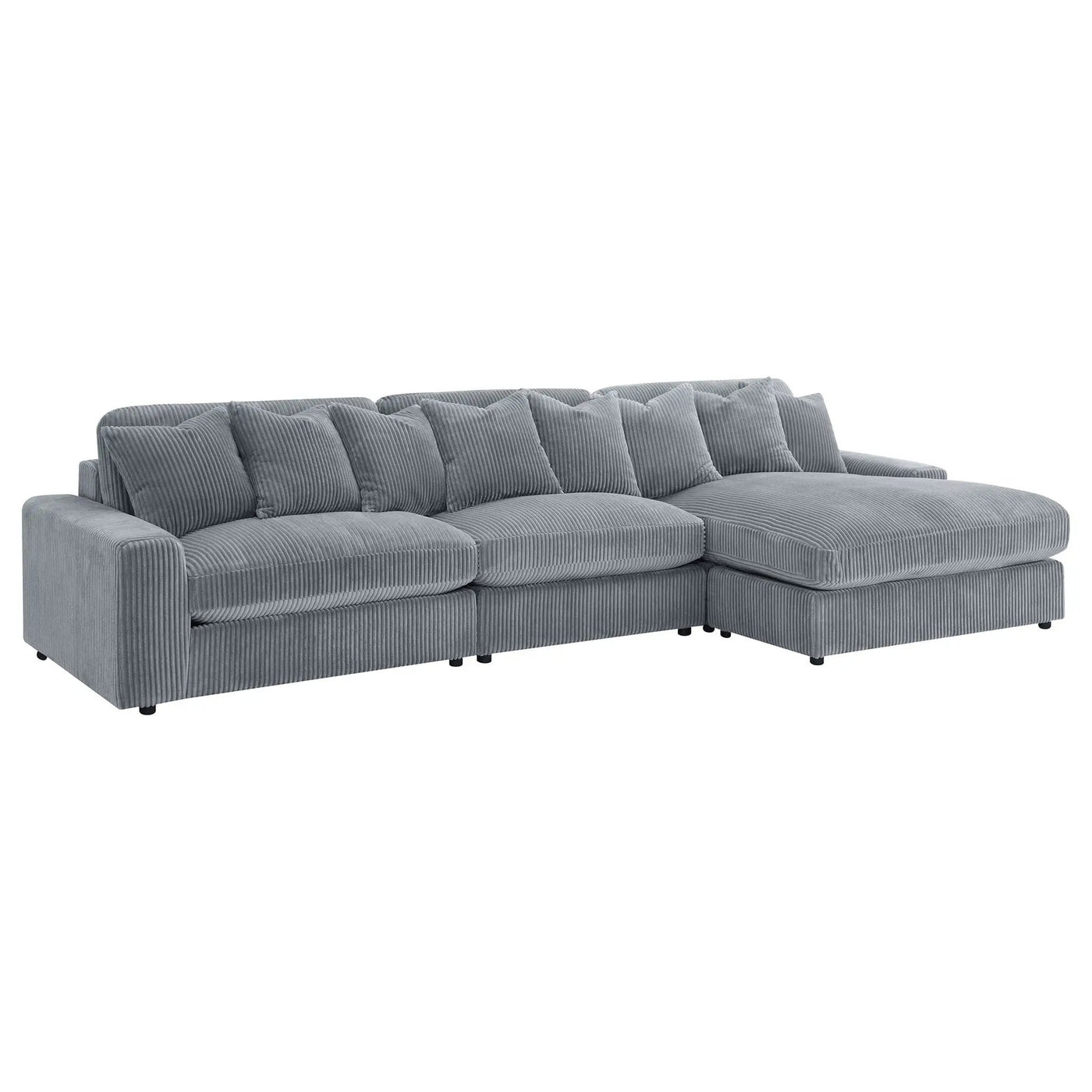 Cassidy - Upholstered Sectional Sofa With Reversible Cushions by HouseOfZazla