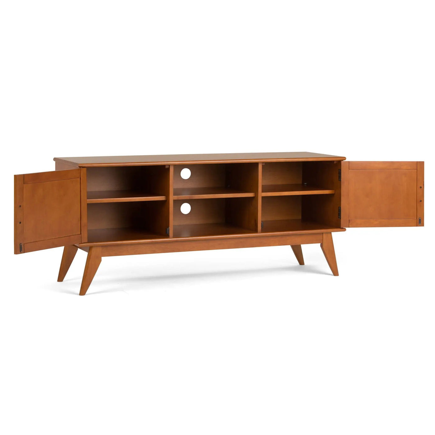 Draper - Handcrafted Mid Century Low TV Media Stand by HouseOfZazla
