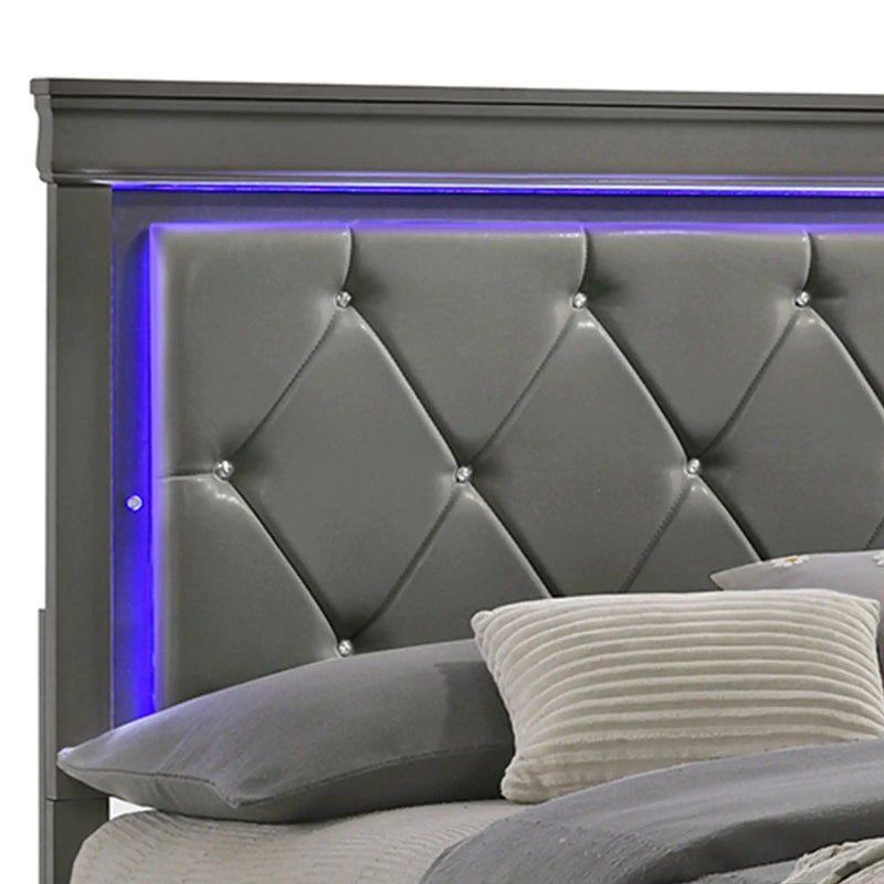 Blaze - Bedroom Set With LED Headboard by HouseOfZazla