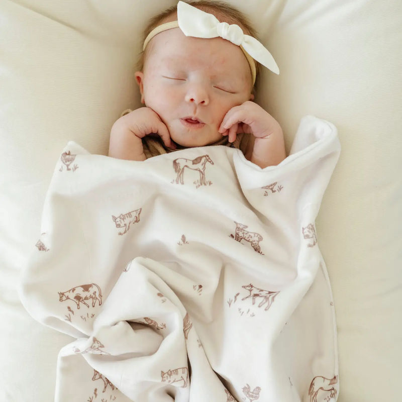 Minky Stretch Receiving Blankets by HouseOfZazla