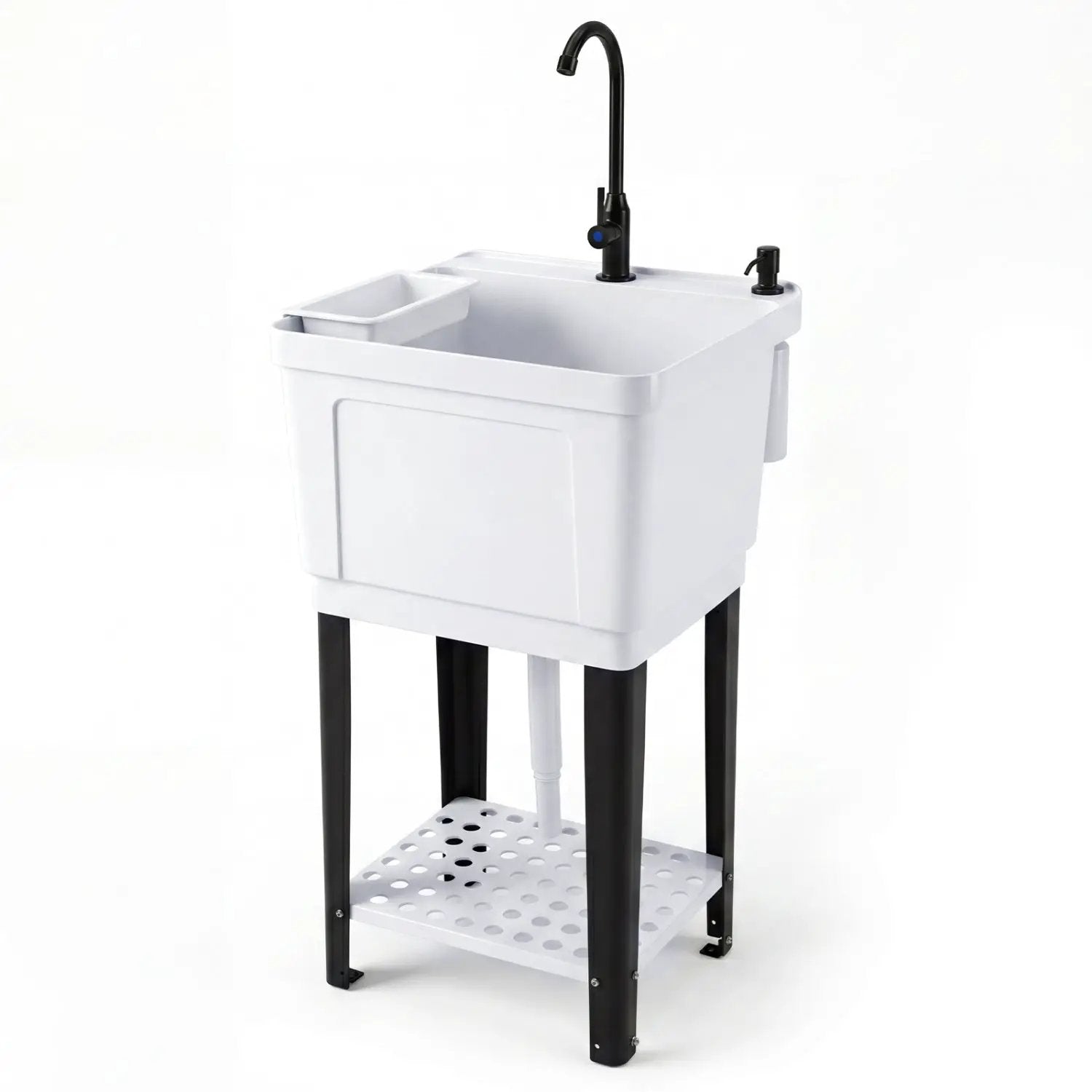 14.5 Gal Utility Sink with Rotating Faucet & Adjustable Legs by DirectDeals