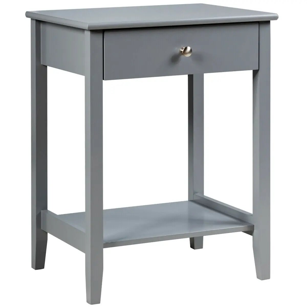 Wooden Nightstand End Table Storage Display by DirectDeals