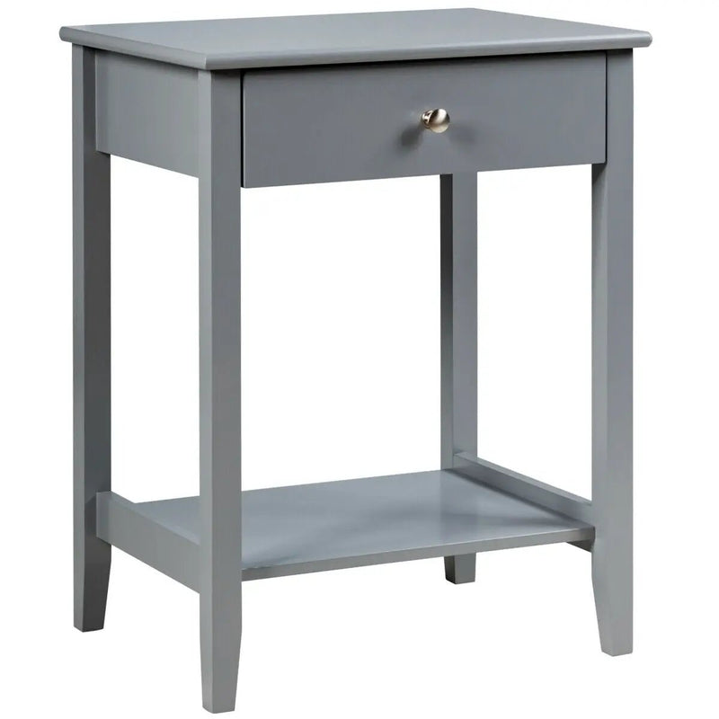 Wooden Nightstand End Table Storage Display by DirectDeals