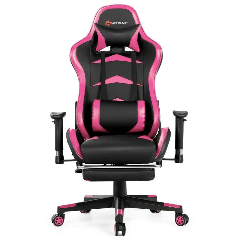 Massage Gaming Chair with Footrest by DirectDeals