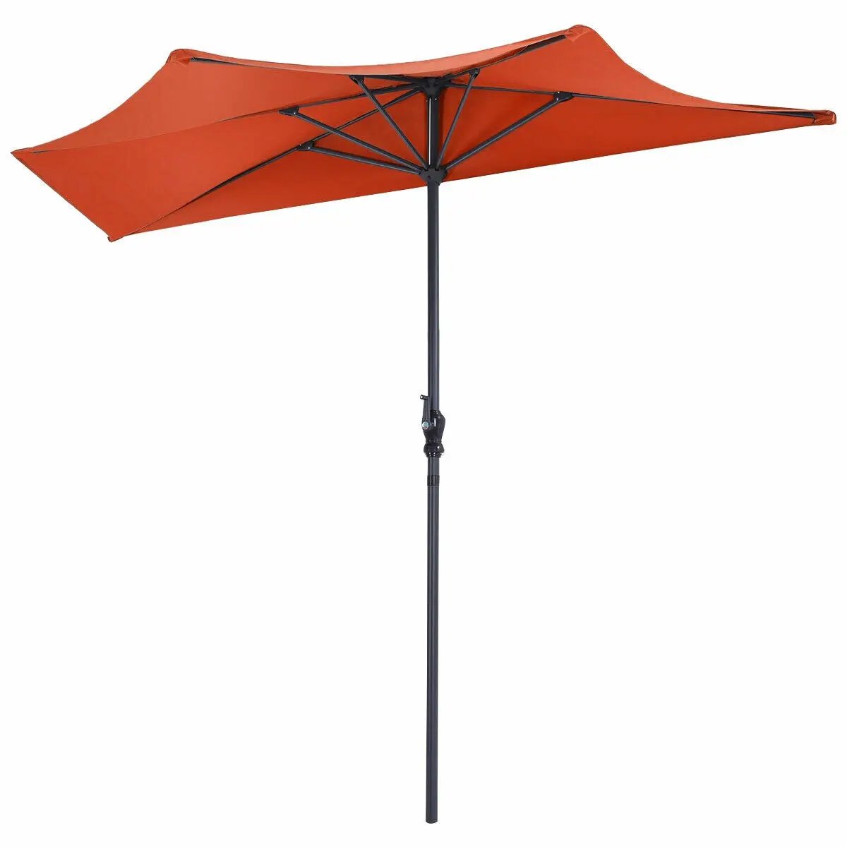 9Ft Patio Bistro Half Round Umbrella by DirectDeals
