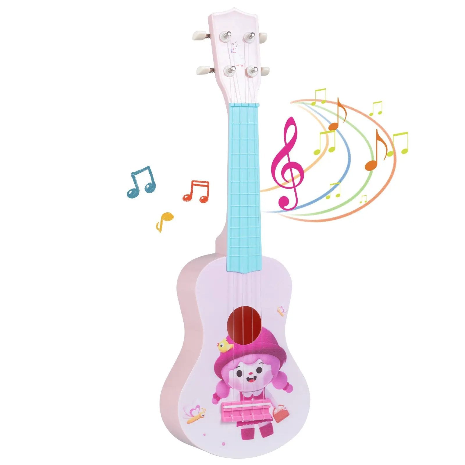 21 Inch Children Mini Ukulele with 4 Nylon Strings and 12 Frets by DirectDeals