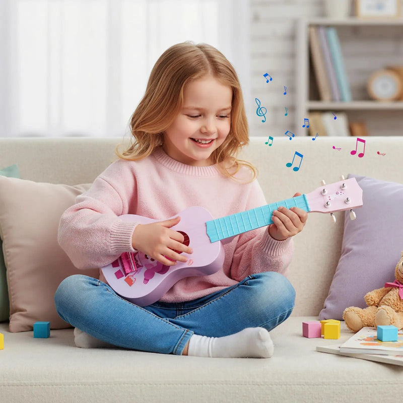 21 Inch Children Mini Ukulele with 4 Nylon Strings and 12 Frets by DirectDeals