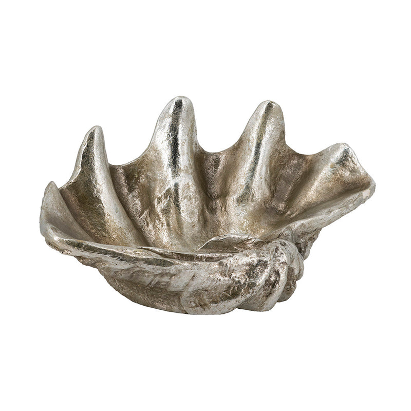 Silver Decorative Shell Bowl with Coastal Shell Design - Silver, photo 3 of 10