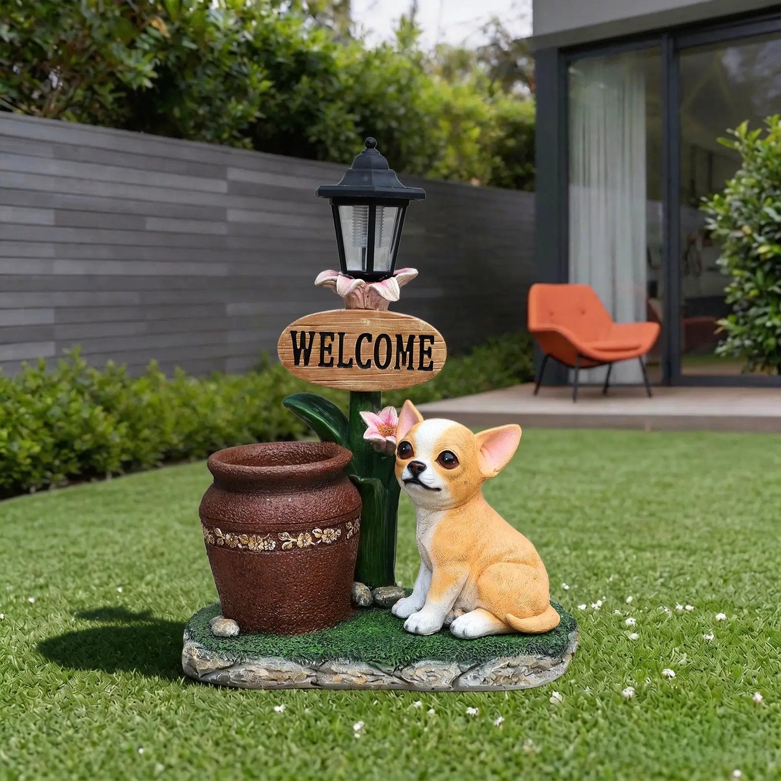 Sitting Corgi Dog Planter Outdoor Decor by HouseOfZazla