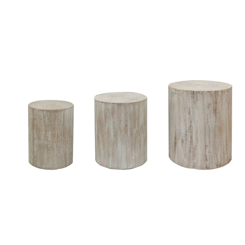 Cylinder Nesting Tables (Set of 3) by Unique Piece Furniture