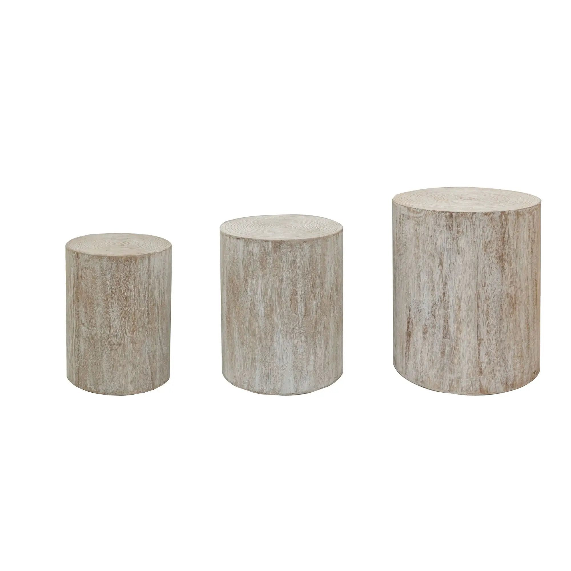 Cylinder Nesting Tables (Set of 3) by Unique Piece Furniture