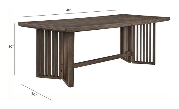 Kavanaugh - Trestle Dining Table - Weathered Kona Brown, photo 2 of 6