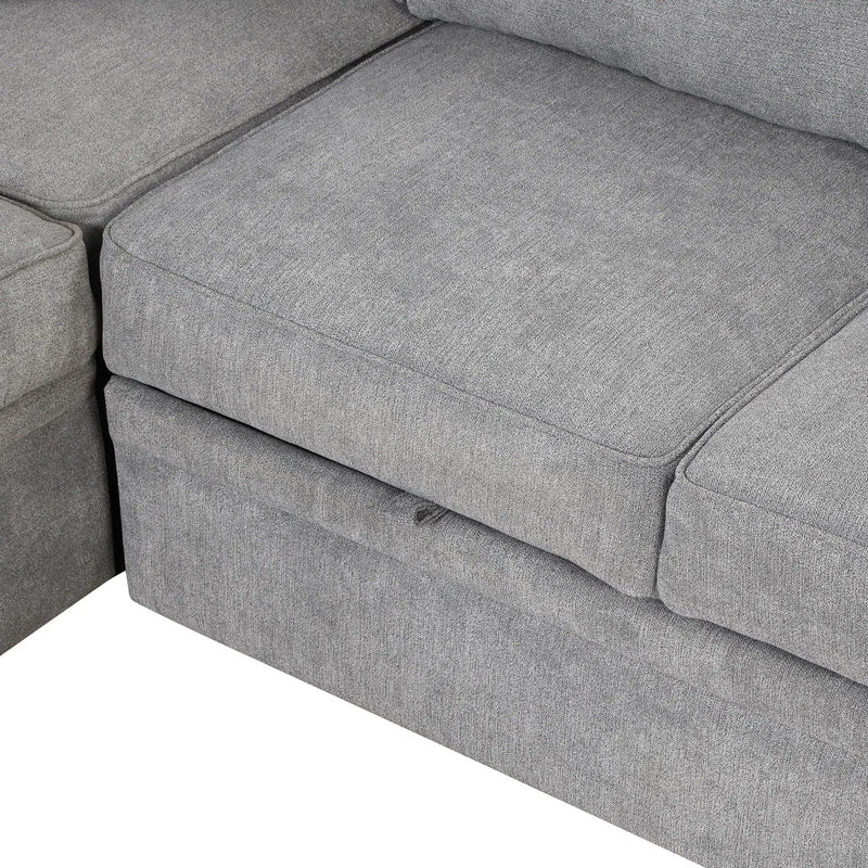 Sleeper Sofa Bed, 2 In 1 Pull Out Sofa Bed L Shape Couch With Storage Ottoman For Living Room, Bedroom Couch And Small Apartment by HouseOfZazla
