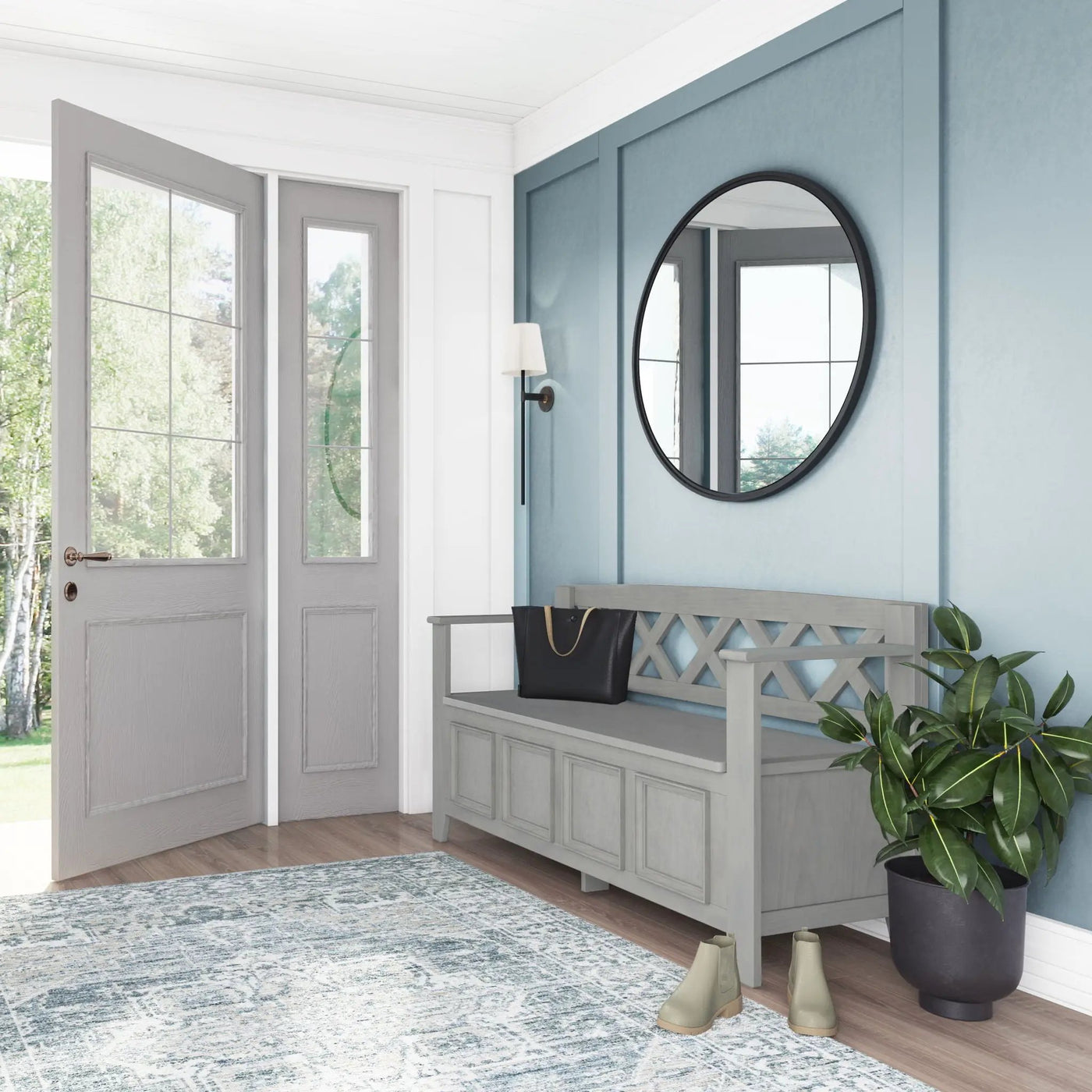 Amherst - Handcrafted Entryway Storage Bench by HouseOfZazla