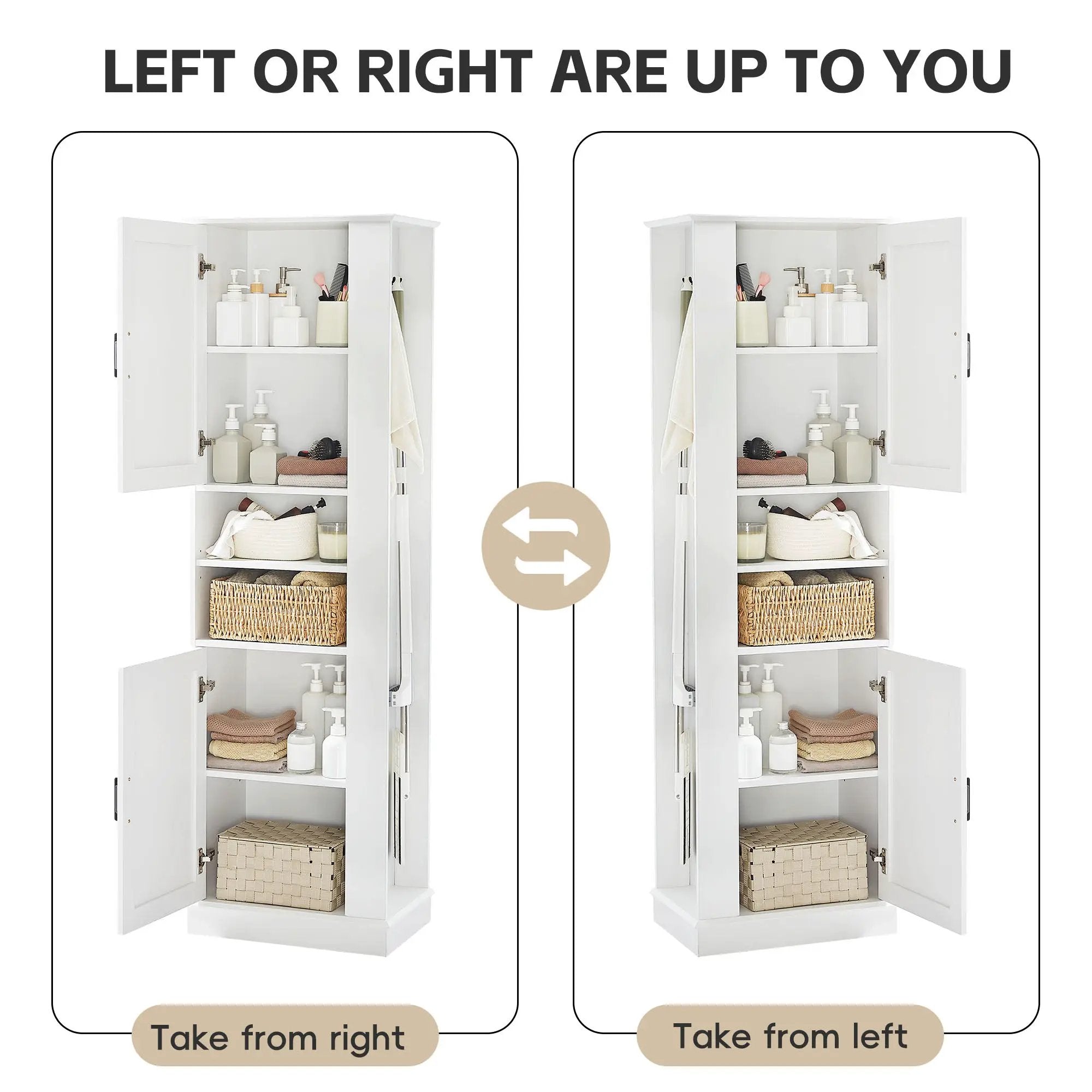 Tall Bathroom Storage Cabinet by HouseOfZazla